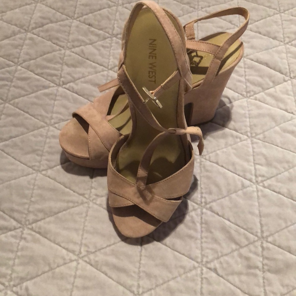 Suede Platform Heels